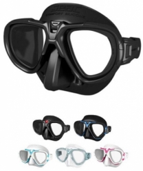 large mask seac fox black bali dive shop color